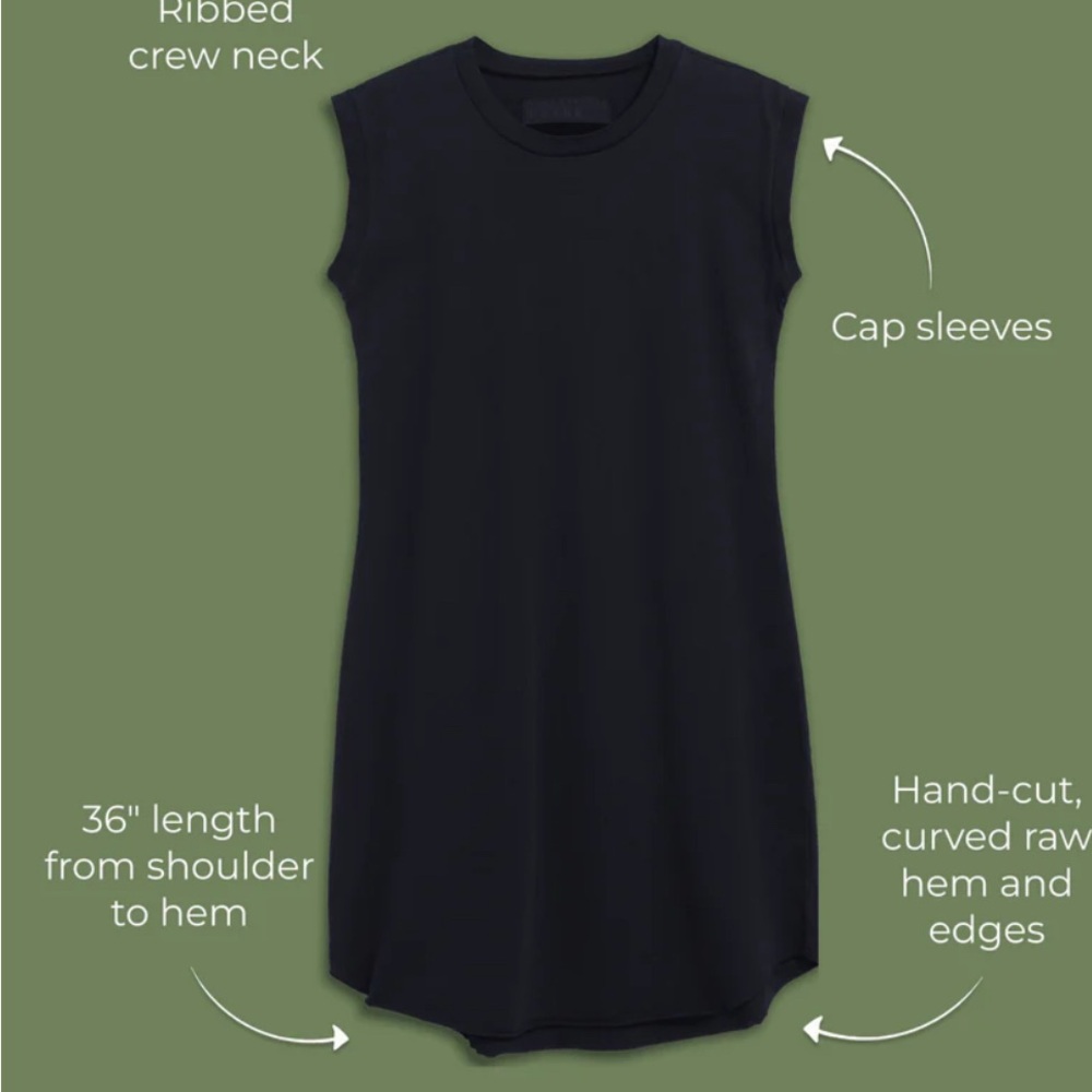 Frank & Eileen Black Sleeveless Mini Dress